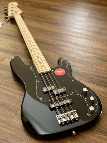 Squier Affinity Series Precision PJ Bass with Maple FB in Black