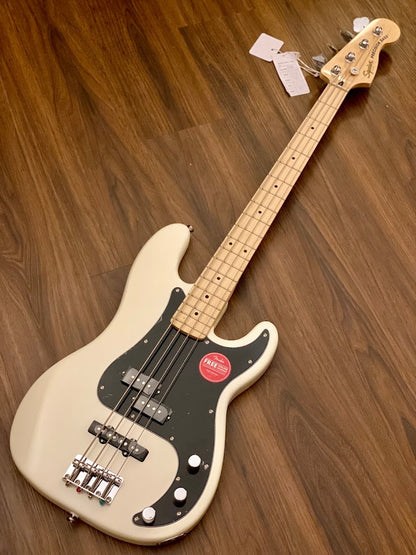 Squier Affinity Series Precision PJ Bass พร้อม Maple FB สี Olympic White