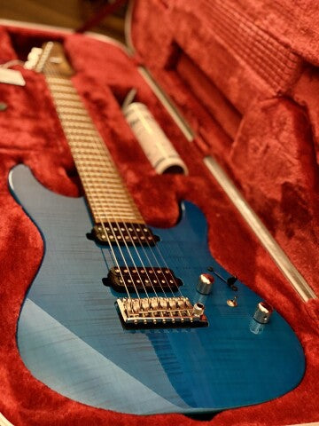 Ibanez Martin Miller Signature MM7 - Transparent Aqua Blue