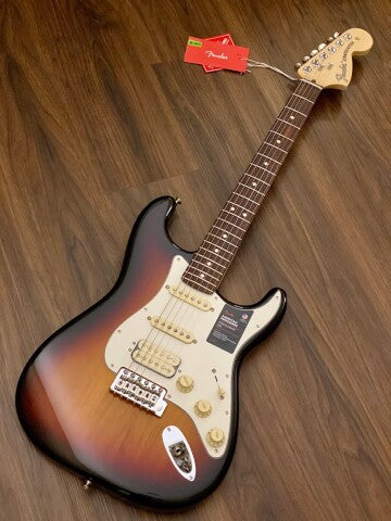 Fender American Performer Stratocaster HSS with Rosewood FB in 3 Tone Sunburst