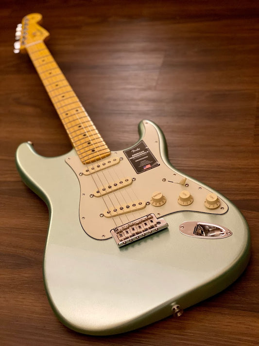 Fender American Professional II Stratocaster in Mystic Surf Green with Maple Fingerboard