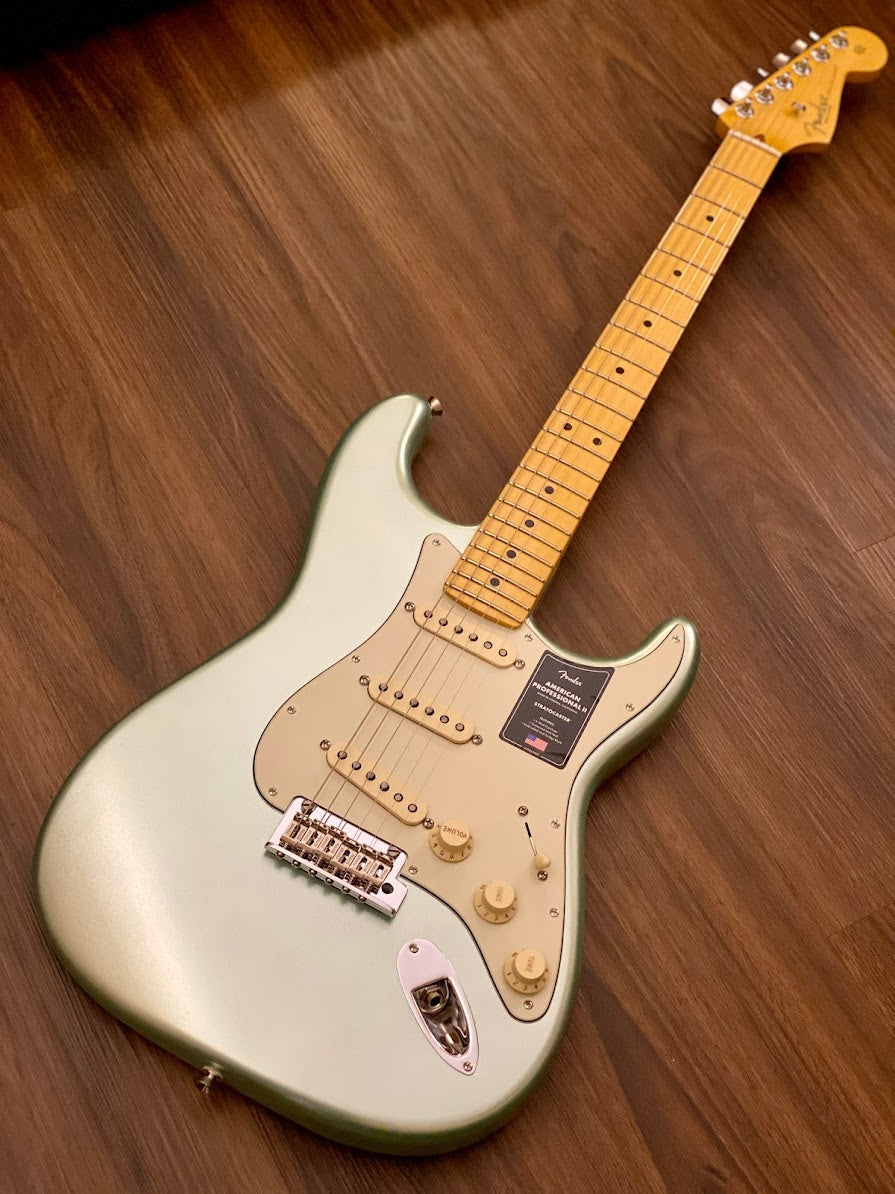 Fender American Professional II Stratocaster in Mystic Surf Green with Maple Fingerboard