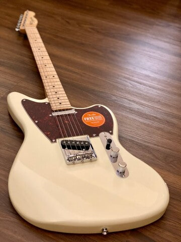 Squier Paranormal Offset Telecaster - Olympic White with Tortoiseshell Pickguard