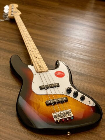 Squier Affinity Series Jazz Bass with Maple FB in 3 Color Sunburst