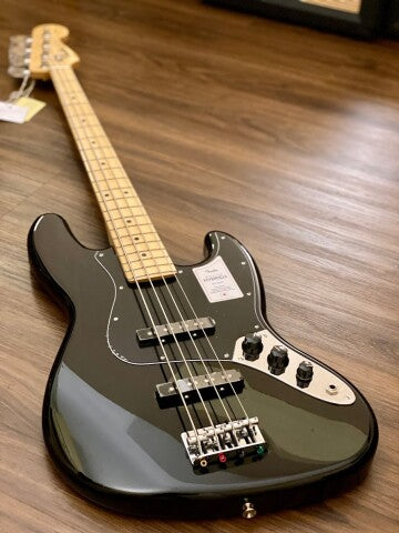 เบส Fender Japan Hybrid II Jazz Bass พร้อม Maple FB สีดำ 