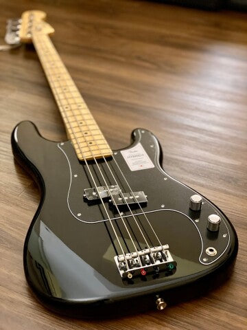 Fender Japan Hybrid II Precision Bass with Maple FB in Black