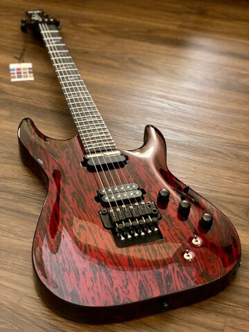 Schecter C-1 FR-S Silver Mountain - Blood Moon