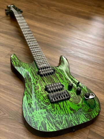 Schecter C-1 Silver Mountain - Toxic Venom