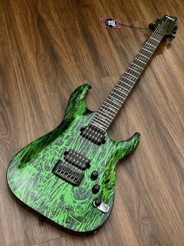 Schecter C-1 Silver Mountain - Toxic Venom