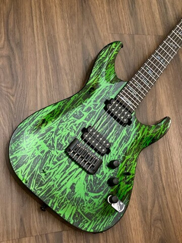 Schecter C-1 Silver Mountain - Toxic Venom