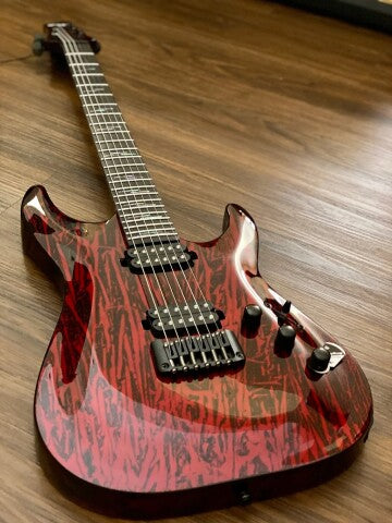 Schecter C-1 Silver Mountain - Blood Moon – nafiriguitar.com