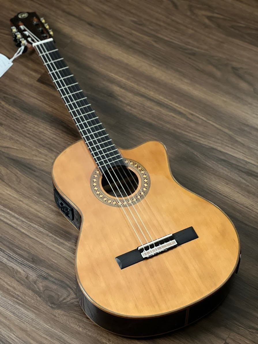 Tanglewood EM DC5 Thinline Nylon with Preamp in Natural