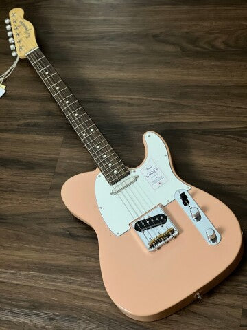 Fender Japan Hybrid II Telecaster พร้อม RW FB สี Flamingo Pink