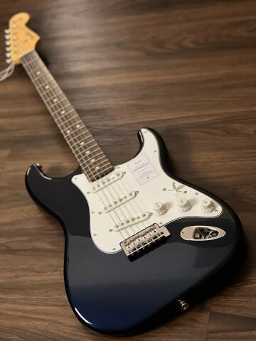 Fender Japan Hybrid II Stratocaster พร้อม RW FB สี Gun Metal Blue
