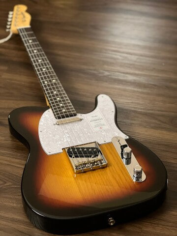 Fender Japan Hybrid II Telecaster with RW FB in Metallic 3-Tone Sunburst