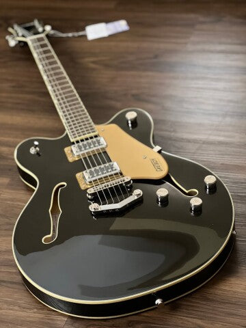 Gretsch G5622 Electromatic Center Block Double-Cut พร้อม Laurel FB ในสีดำทอง