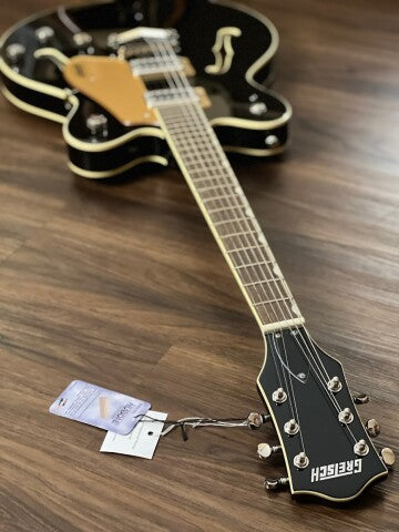 Gretsch G5622 Electromatic Center Block Double-Cut พร้อม Laurel FB ในสีดำทอง