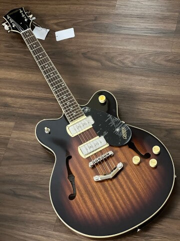 Gretsch G2622-P90 Streamliner Center Block Double-Cut with Laurel FB in Havana Burst (USED)