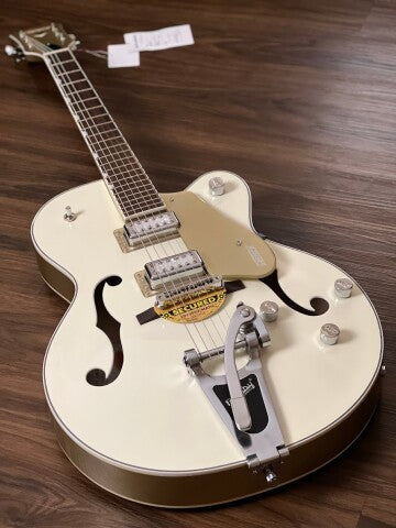 Gretsch G5410T Limited Edition Electromatic Tri-Five Hollowbody - Vintage White on Casino Gold