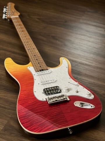 SQOE SEIB900 HSS Roasted Maple Series in Tequila Sunrise Surf