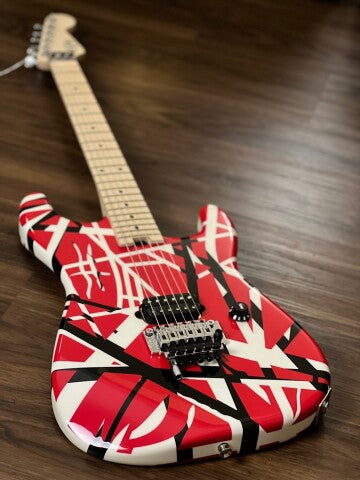 EVH Striped Series - Red with Black and White Stripes