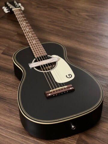 Gretsch G9520E Gin Rickey Acoustic with Soundhole Pickup and Walnut FB in Smokestack Black