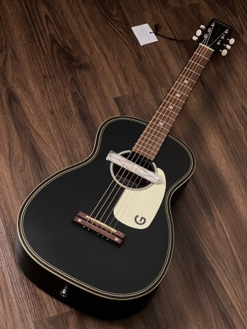 Gretsch G9520E Gin Rickey Acoustic with Soundhole Pickup and Walnut FB in Smokestack Black