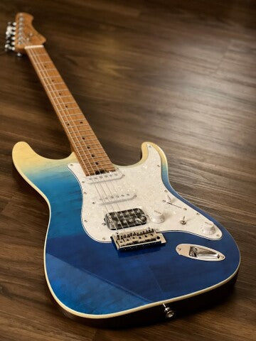 SQOE SEIB900 HSS Roasted Maple Series in Caribbean Fade Surf