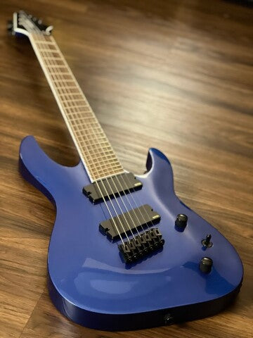 Jackson X Series Soloist SLAT7 7-String Multi-Scale พร้อม Laurel FB ในสี Metallic Blue