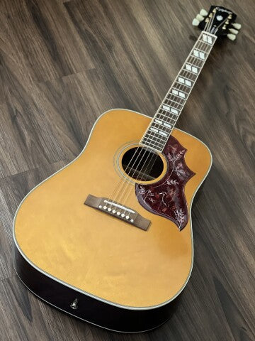 Epiphone Hummingbird Acoustic Electric Full Solid in Aged Natural Antique Gloss