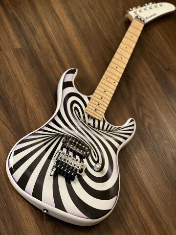 Kramer The 84 Custom Graphics The Illusionist in 3D Black White Swirl