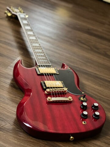 Soloking SG60 in Transparent Red Cherry with Gold Hardware