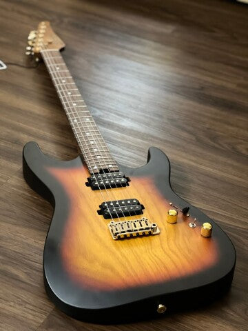 Soloking MS-1 Custom 24 HH Ash Flat Top ใน Tri Fade Burst Nafiri Special Run