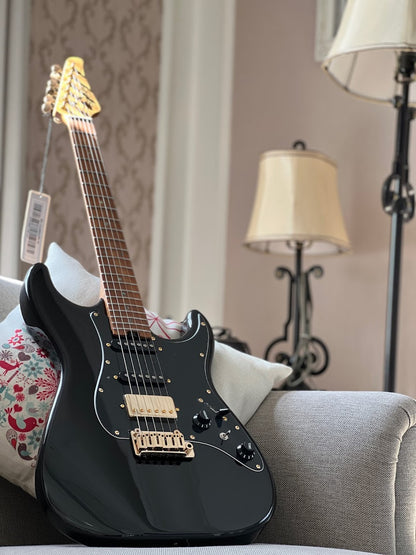 Soloking MS-1 Classic Black Beauty with Roasted Flame Maple Neck Nafiri Special Run
