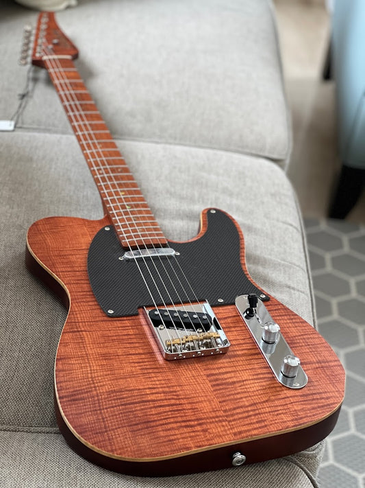 Soloking MT-1 FM Artisan with Roasted Flame Neck in Caramel Nafiri Special Run