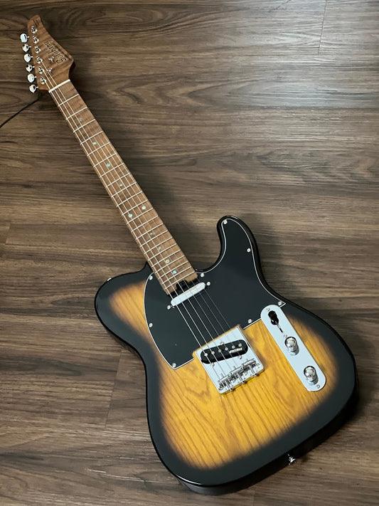 Soloking MT-1 ASH FMN with Roasted Flame Maple Neck in 2 Color Sunburst Nafiri Special Run