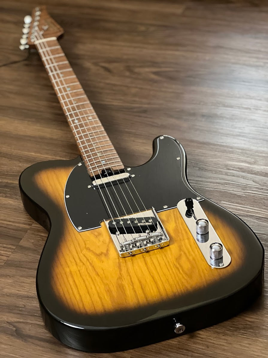Soloking MT-1 ASH FM with Roasted Flame Maple Neck in 2 Color Sunburst Nafiri Special Run