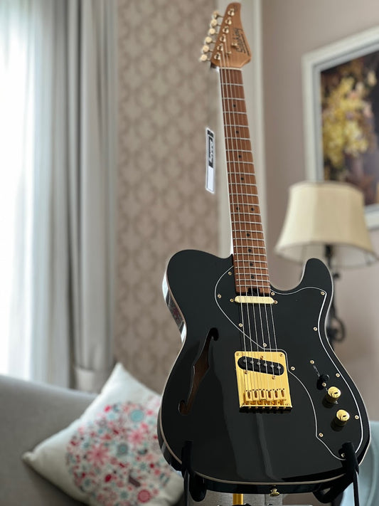 Soloking MT-1 Thinline in Black Beauty with Gold Hardware
