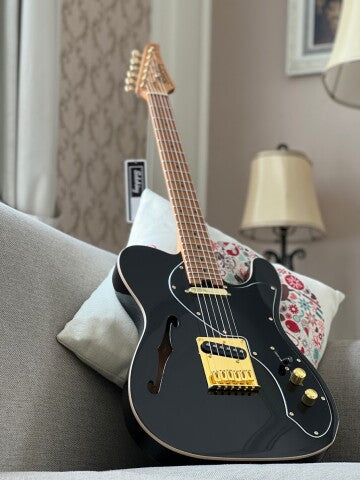 Soloking MT-1 Thinline in Black Beauty with Gold Hardware