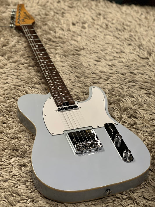 Soloking T-1B Vintage MKII with Roasted Maple Neck and Rosewood FB in Faded Sonic Blue