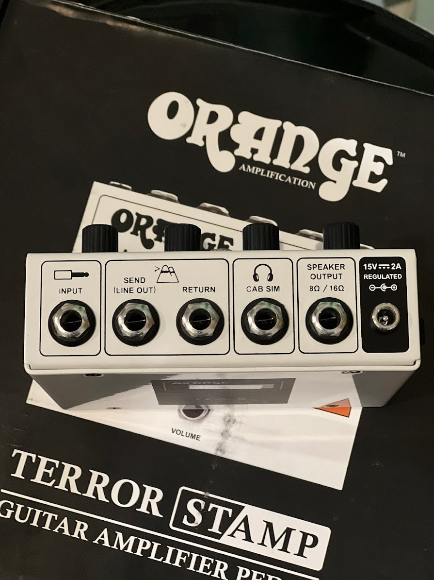 orange pedal amp Orange Terror Stamp 20-watt Valve Hybrid Guitar Amp Pedal – nafiriguitar.com