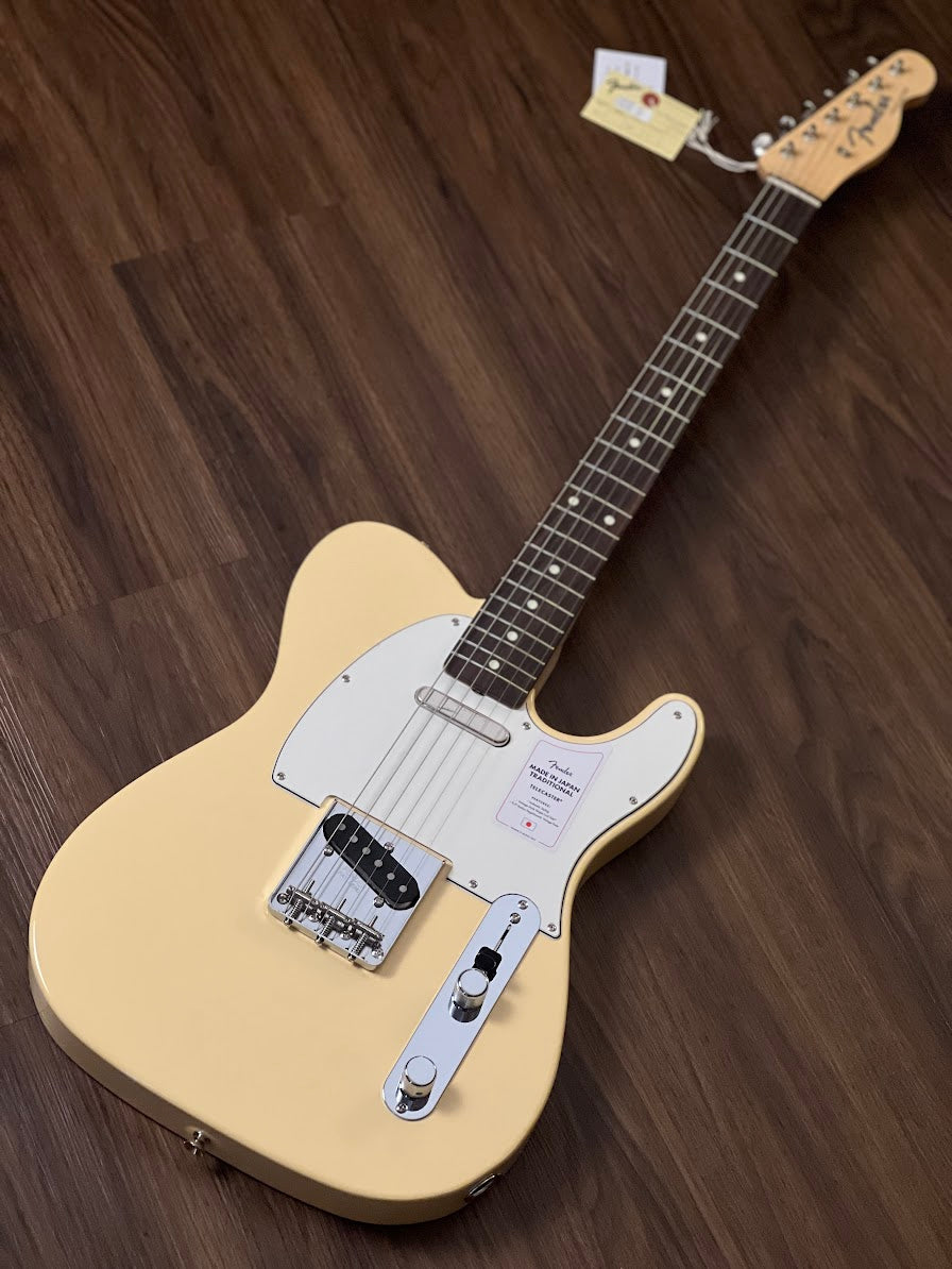 Fender Japan Traditional II 60s Telecaster พร้อม Rosewood FB สี Vintage White