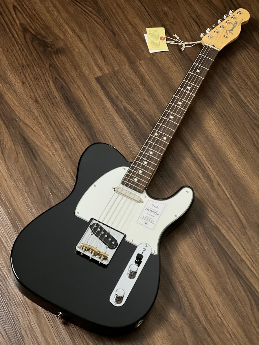 Fender Japan Hybrid II Telecaster พร้อม Rosewood FB สีดำ