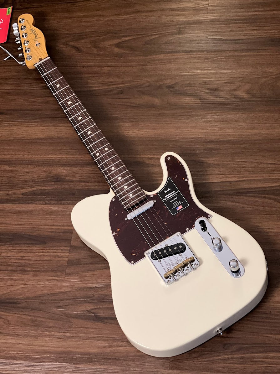 Fender American Professional II Telecaster with Rosewood FB in Olympic White