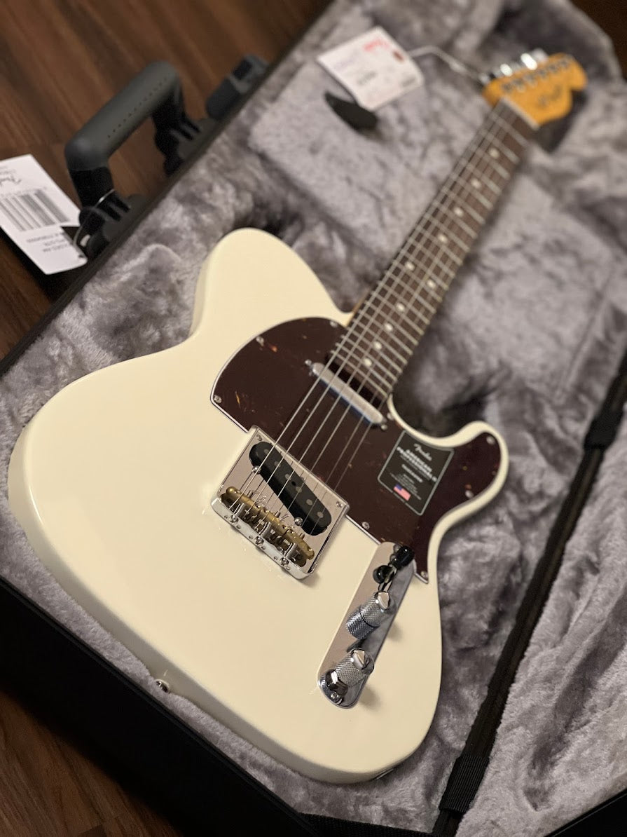 Fender American Professional II Telecaster with Rosewood FB in Olympic White