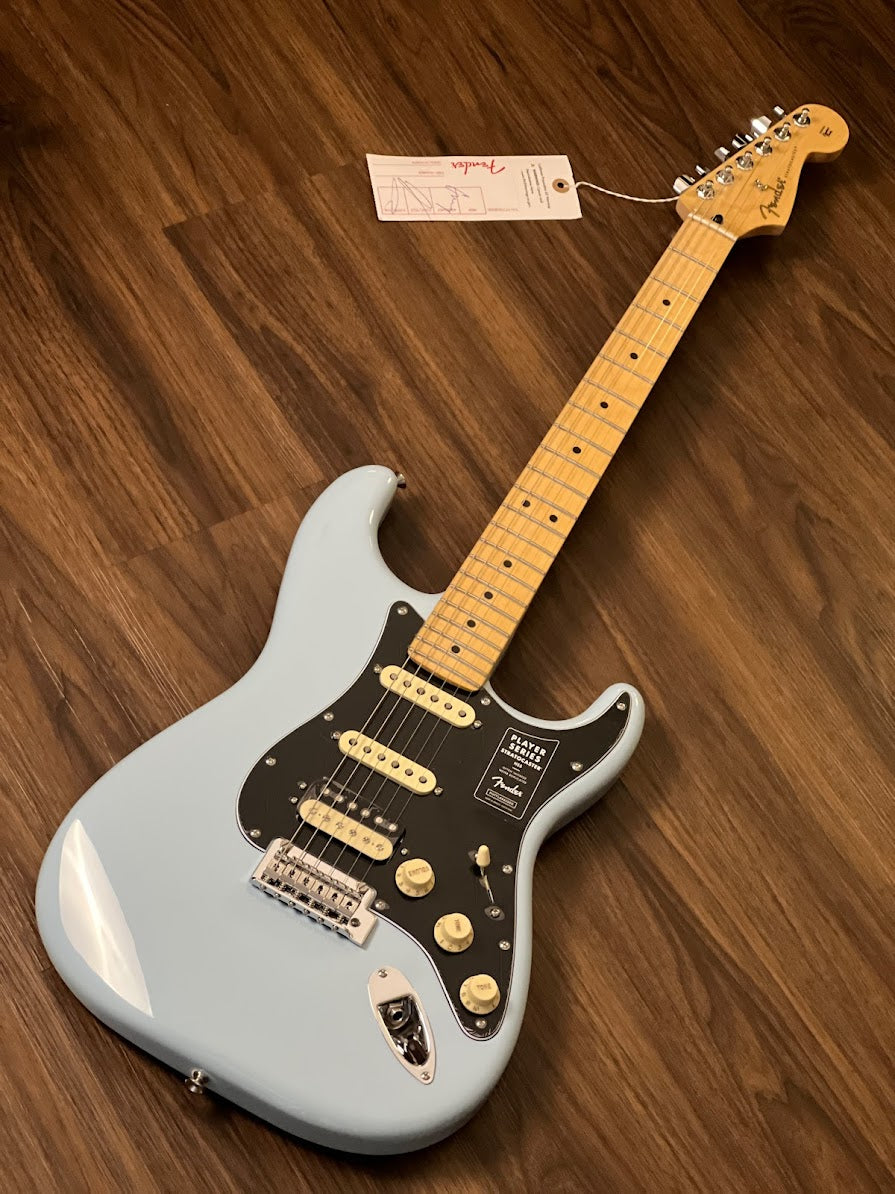 Fender Limited Edition Player HSS Stratocaster with Maple FB in Sonic Blue