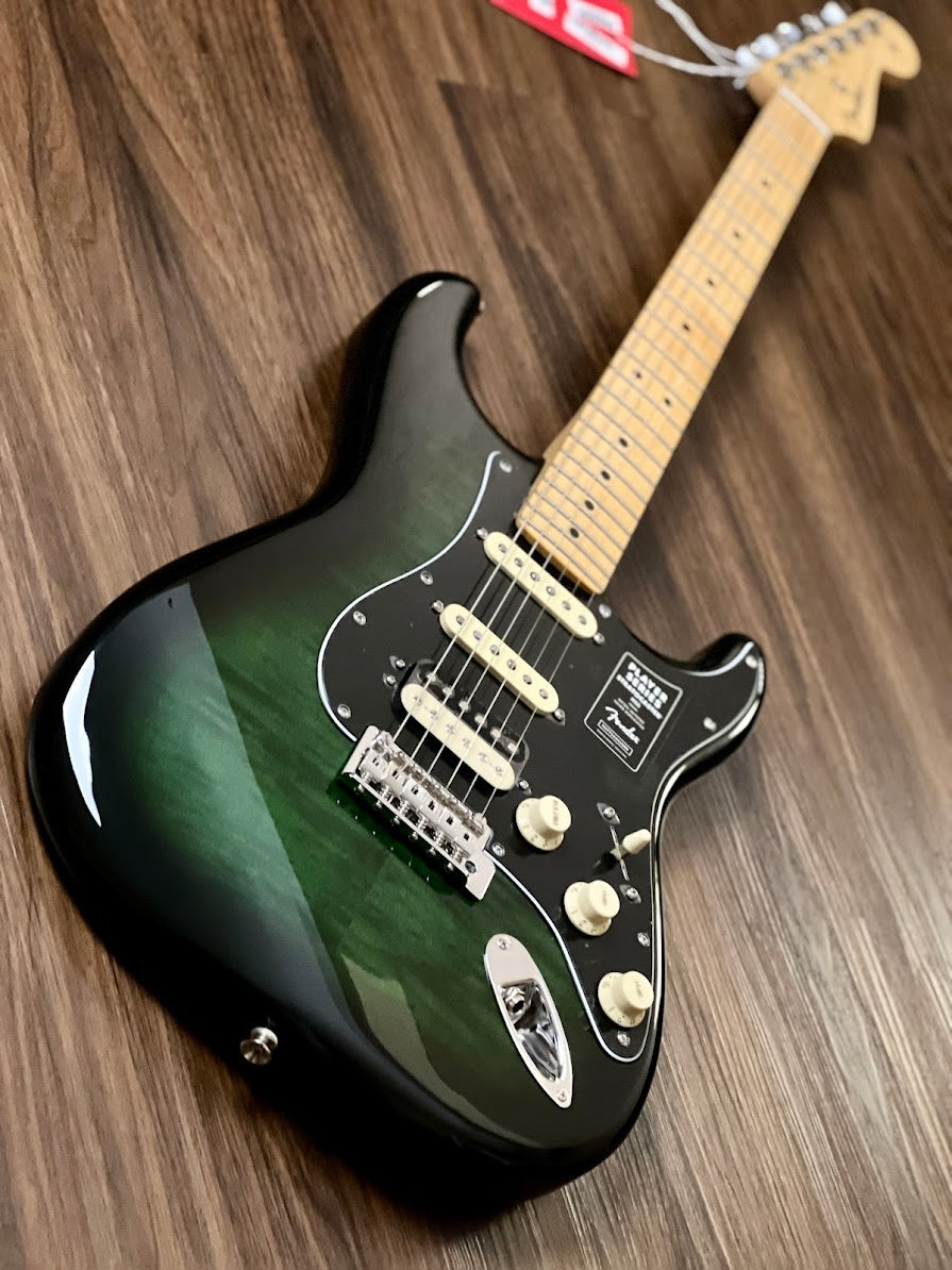 Fender Limited Edition Player HSS Stratocaster Plus Top with Maple FB in Green Burst