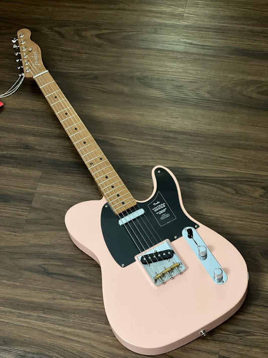 Fender Limited Edition Vintera 50s Telecaster Modified with Roasted Maple FB in Shell Pink