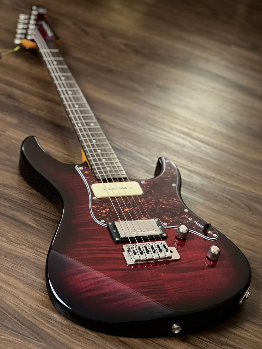 Yamaha PAC611VFM Pacifica in Dark Red Burst