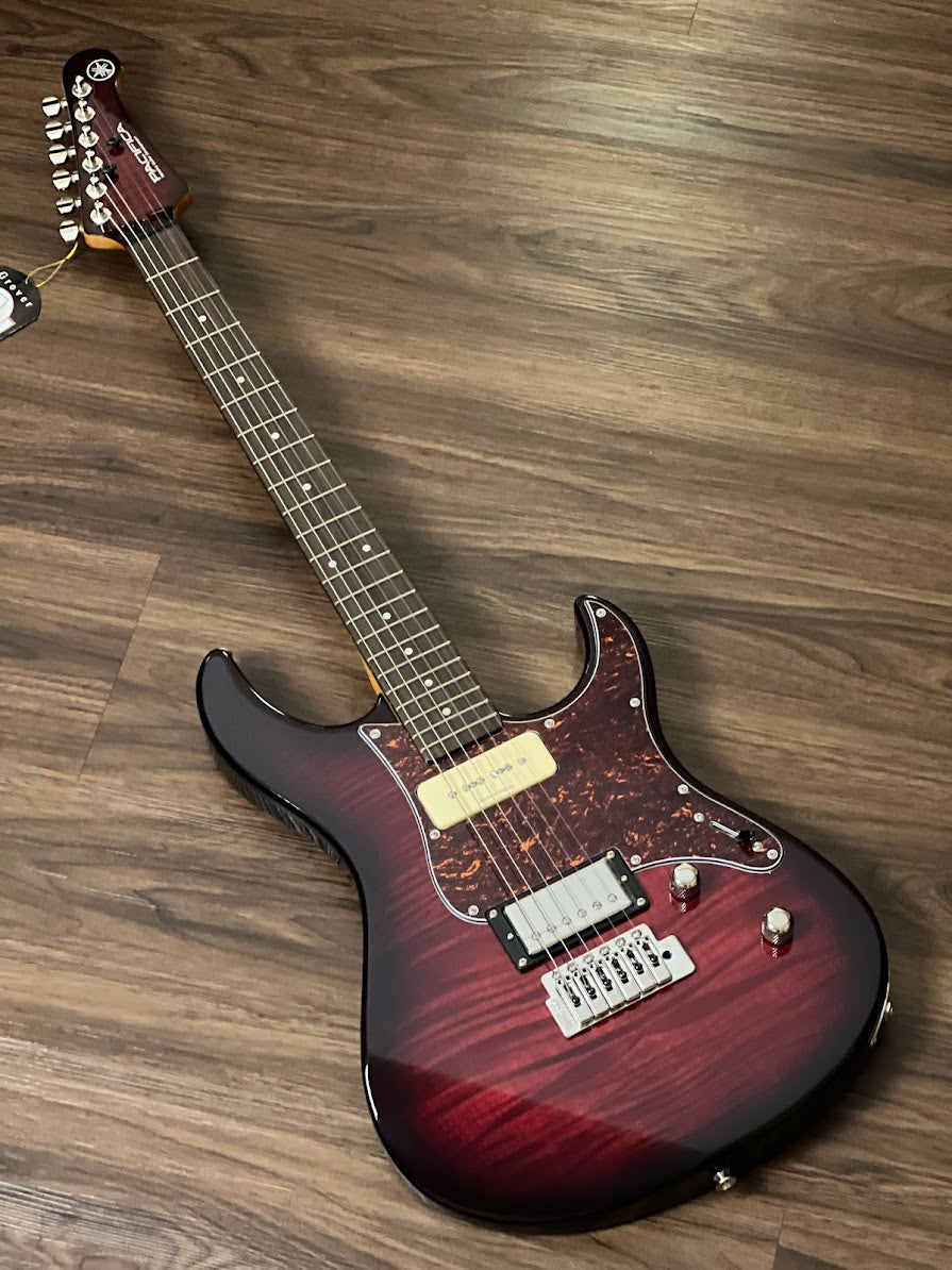 Yamaha PAC611VFM Pacifica สี Dark Red Burst